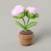 Pot de roses rose à deux têtes - Mini bol à fil