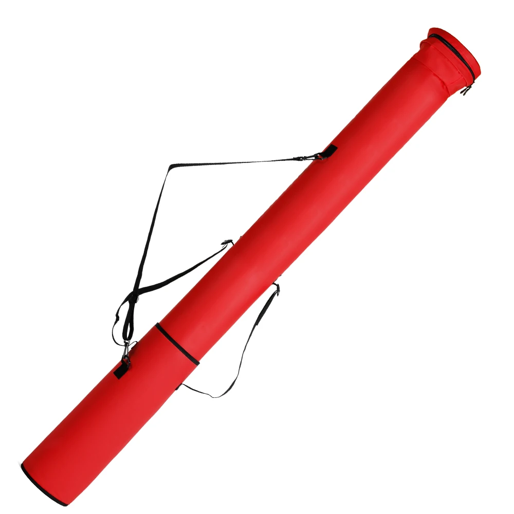Nordic Ski Poles Rigid Protection Bag Pu Waterproof Adjustable Length