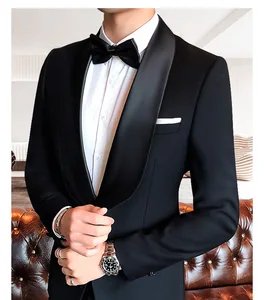Haute Couture Two-Button Multi-Color Blazers Single-Breasted Tuxedo Groom Suit Spring/ Fall Plus Size Two-Piece Set