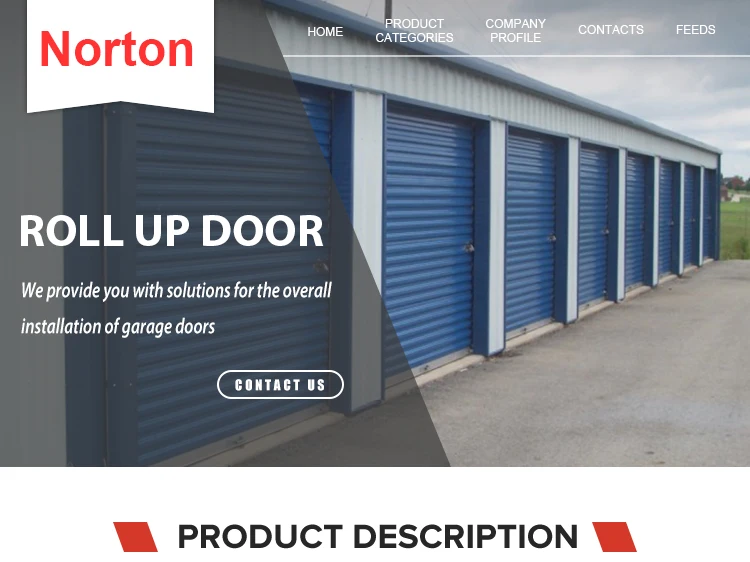 High Quality Manual Self Storage Roll Up Shutter Doors With Lock details