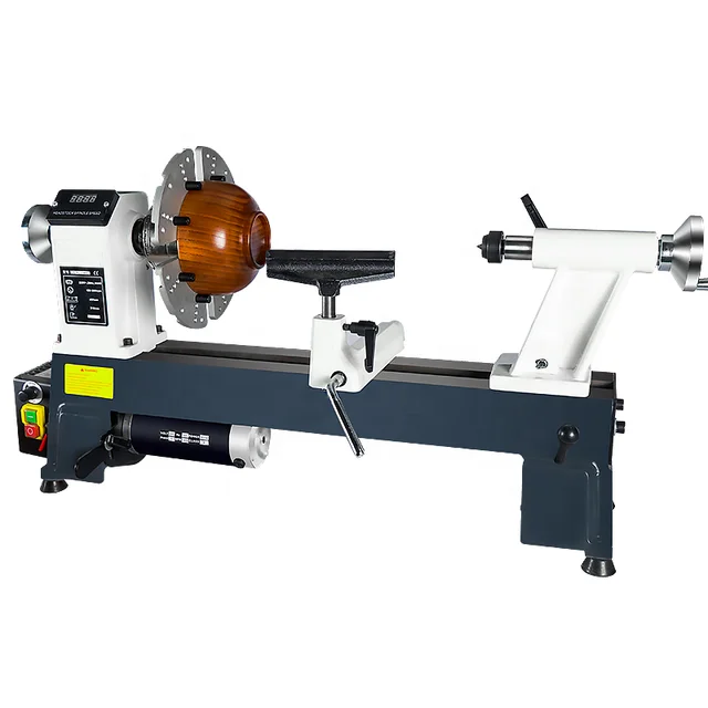 Youlike 750W MC1218VD benchtop variable speed wood lathe  machine with digital display