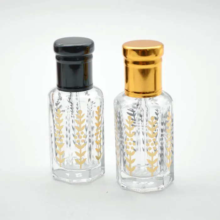 Perfume Oil Oud Glass Bottle 12 ml with Custom logo