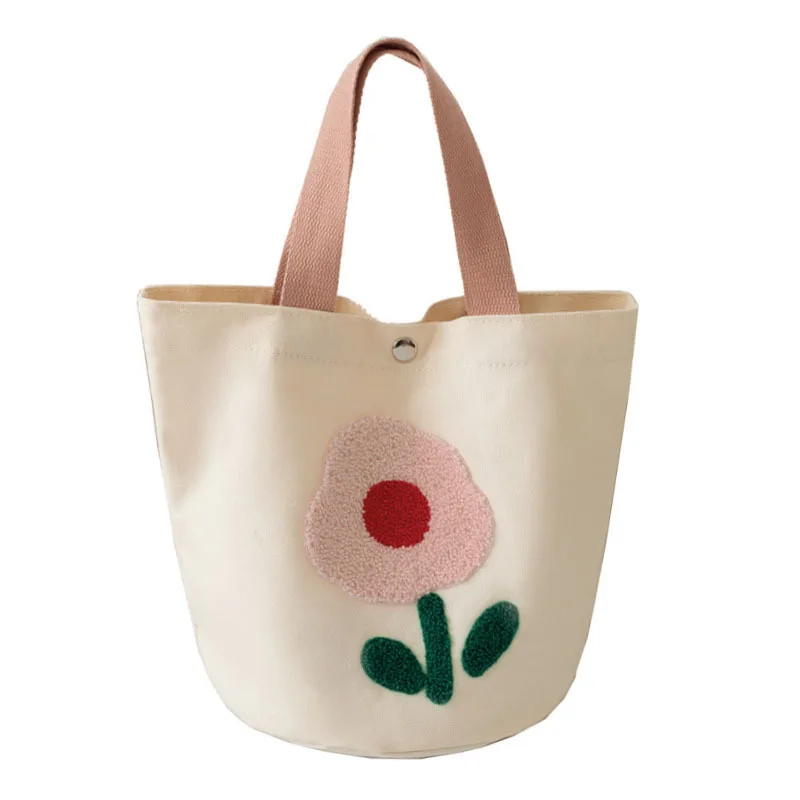 HOSHOM New Style Cute Custom Printing Mini Canvas Hand Bag Fashion Fabric Tote Bags