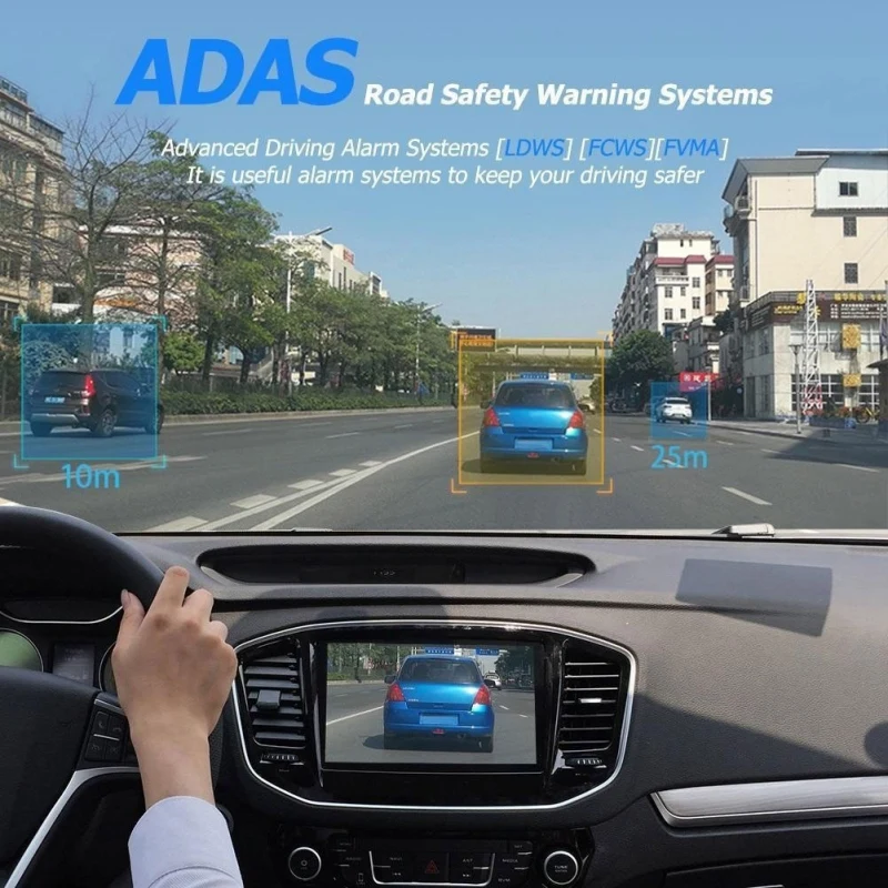U2 Android Large Screen Dvr Car USB Hidden Car Camera hd 1080p Adas Camera Car Dvr Dash Cam