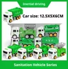 Opp bagged - sanitation truck 4-piece set - inertia