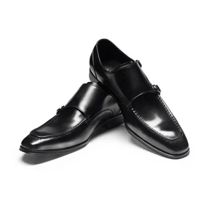 Premium Croc-Print Men's Formal Shoes - 2026 Monk Strap Slip-Ons Top Grain Leather