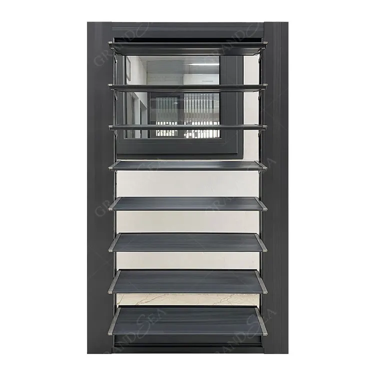 Modern Jalousie Window Glass Prices Aluminum Frame Adjustable Glass Louver Windows Aluminium Louvre Shutter Window