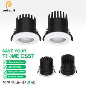 Modern Style LED Full Spectrum Anti-Glare Indoor Spotlight High Quality Aluminum Body Front Spotlight with Eye Protection Mirror