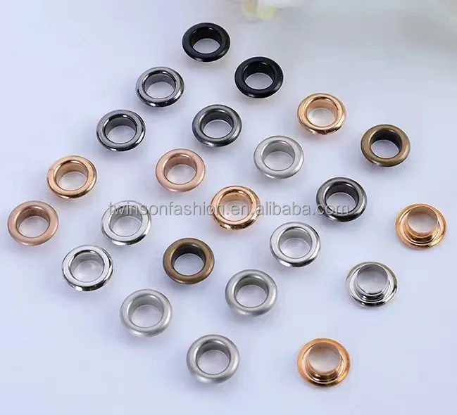 Заводская оптовая цена металлические латунные люверсы 8 мм 10 для одежды в наличии