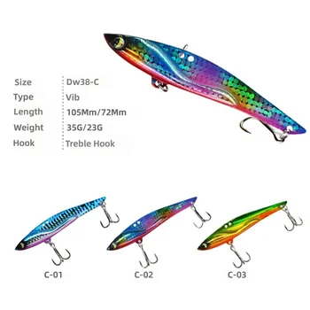 Espressif Lure Big Heavy Ultra-Long-Cast 35g Artificial Hard Bait Stainless Steel VIB Sea Fishing Sea Bass DW38-C Cross-Border – Hard Lure – view 3