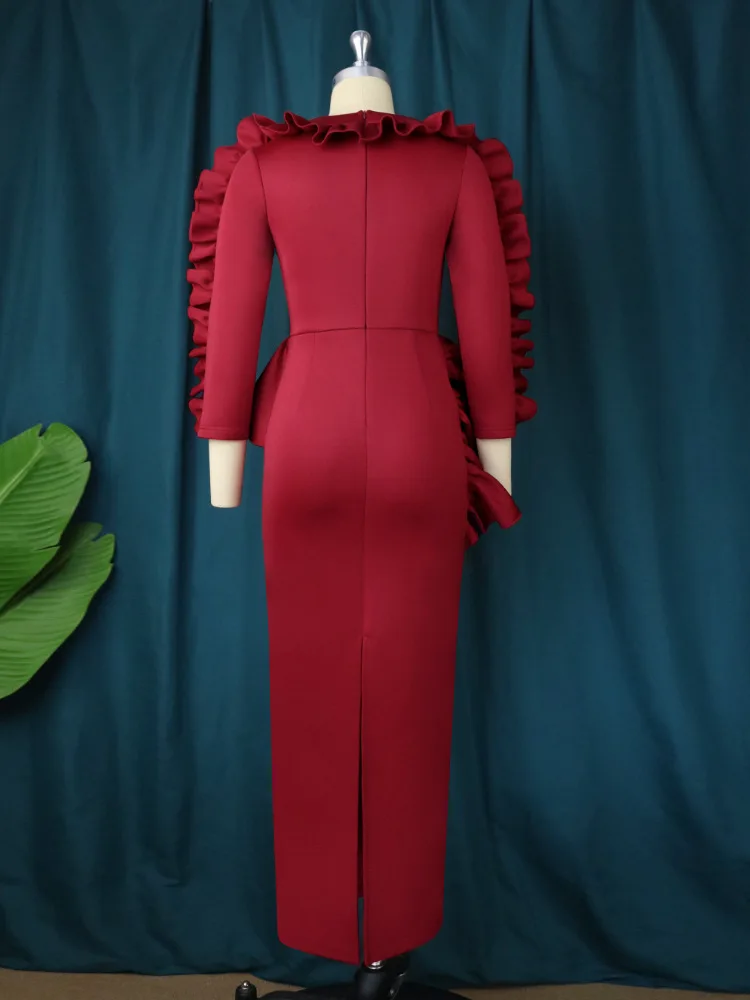 winter peplum dress Winter Wedding Dresses with Couture Drama