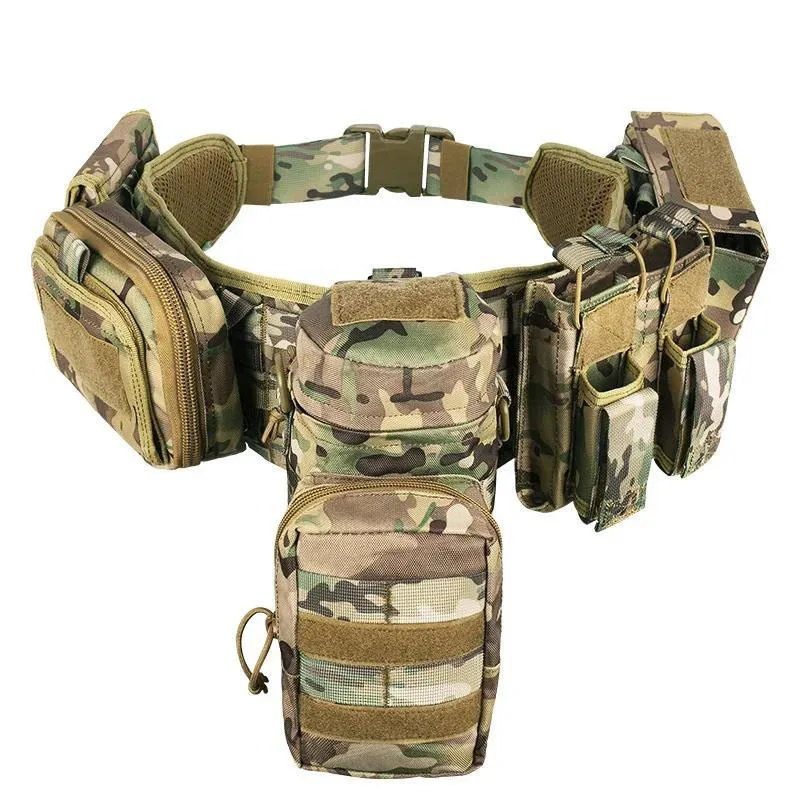 Camouflage Sport Enthusiasts Multi-function Tactical Training Girdle Tactical Waist Bag Hunting Pouch Tactic Waist Belt