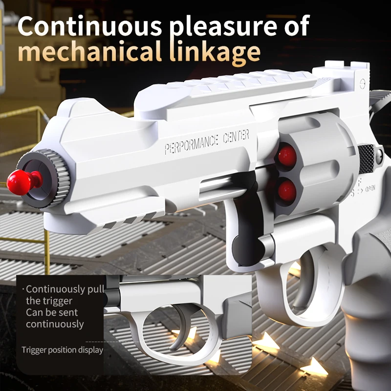 Latest Design ZP-5 for Toy Gun for Boys Soft Shell Left-Wheel Firing Linkage Chambered Smash Cannon Juguetes Revolver Model