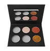 6 pans black palette with mirror