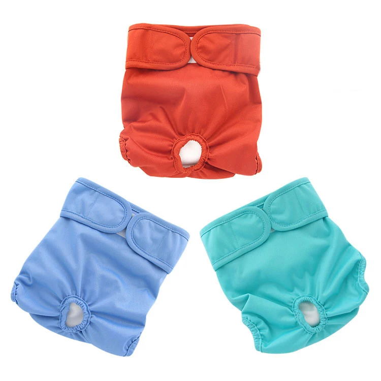 Highly Absorbent Washable Female Dog Diaper Reusable Diapers for Doggie