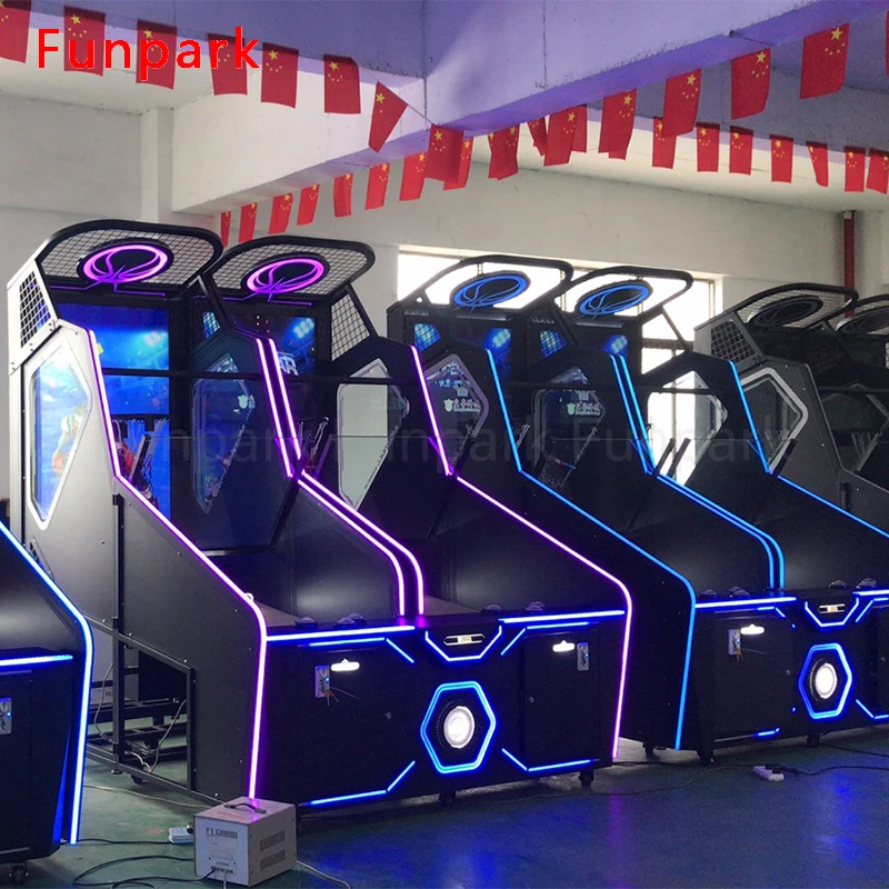 FunPark Hot Selling Multiplayer Online Street Basketball Arcade Game Machine for Indoor Amusement Park factory