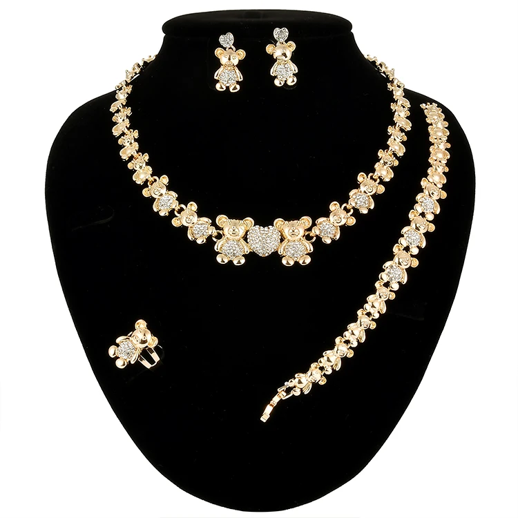 Ipmin African High Quality Gold Jewelry Women Jewelry Set 18k Gold