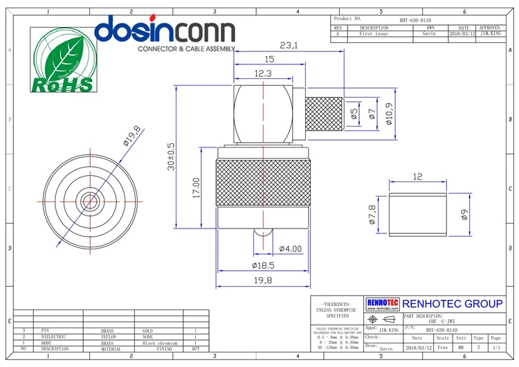 Right Angled Male And Female Pl259 So239 Screw Uhf Vhf Solder Antenna Rf Connector Crimp Twist