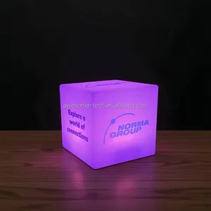 Moroccan Pouf and Ottoman With Led Lighting