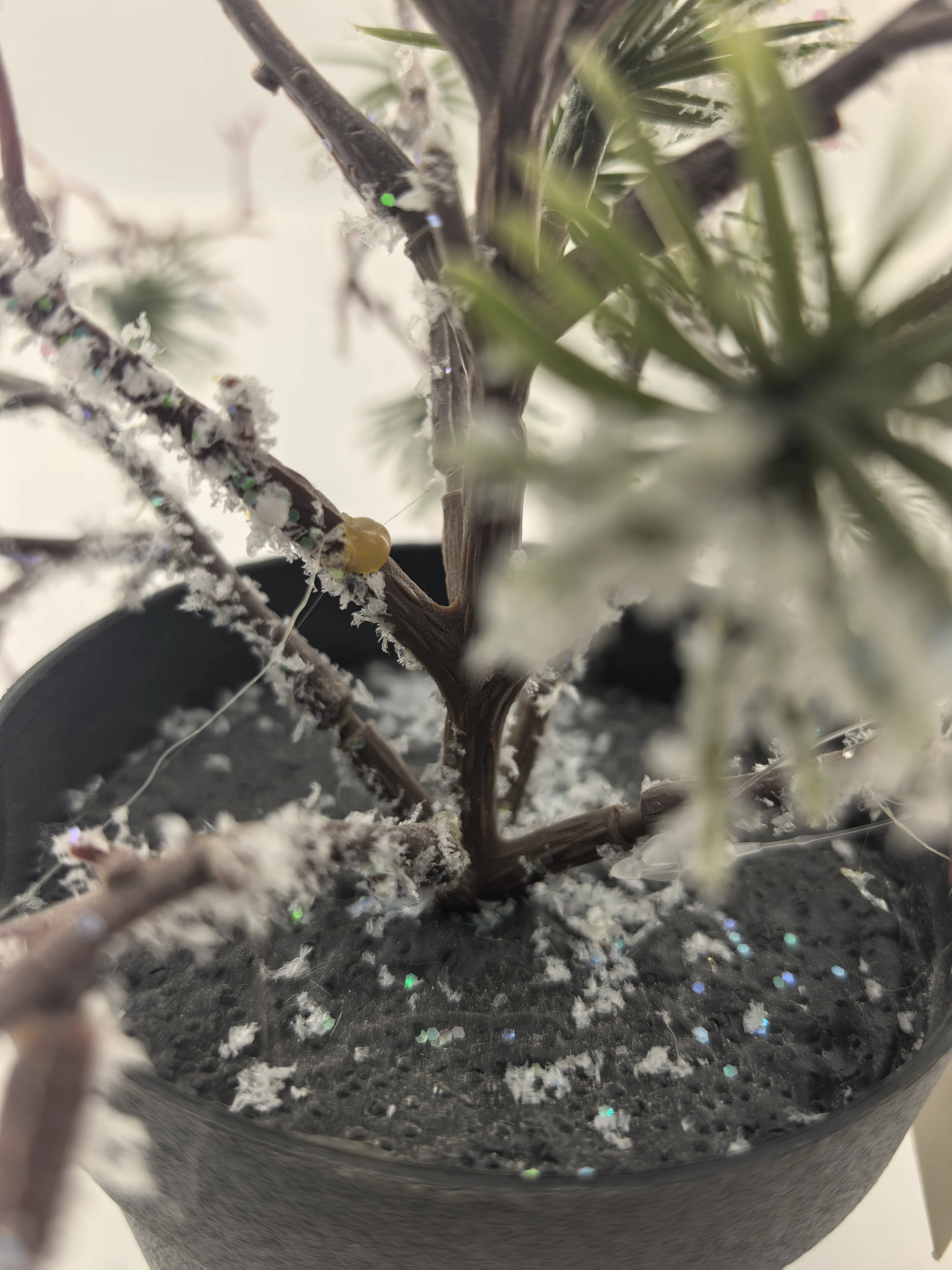 Красивая Снежинка искусственное растение высотой 43 см подходит для украшения интерьера дома