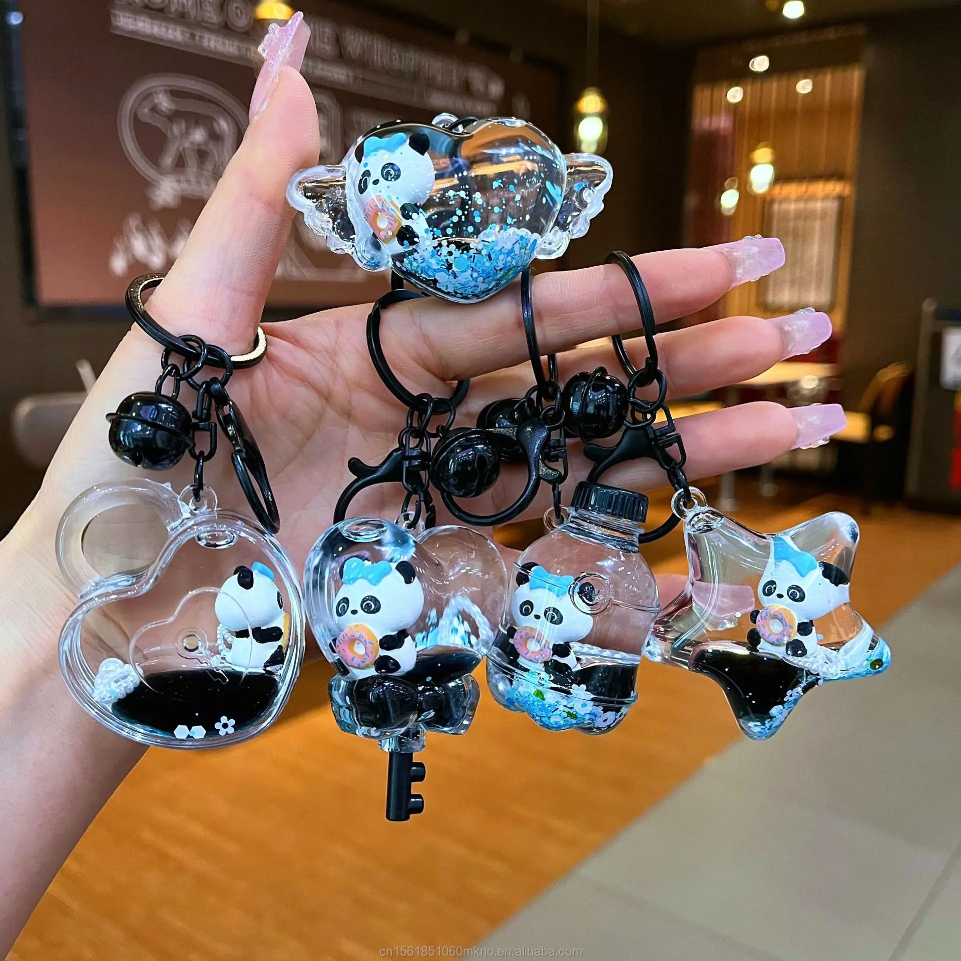 Cute New Acrylic Doll Key Accessories Bag Pendant Car Keyring Oil ...