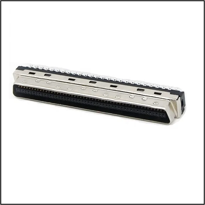 MDR SCSI 100Pin Male Connector HPCN Scsi 100Pin Male With Metal Hood Latch Type SCSI 100Pin Connector