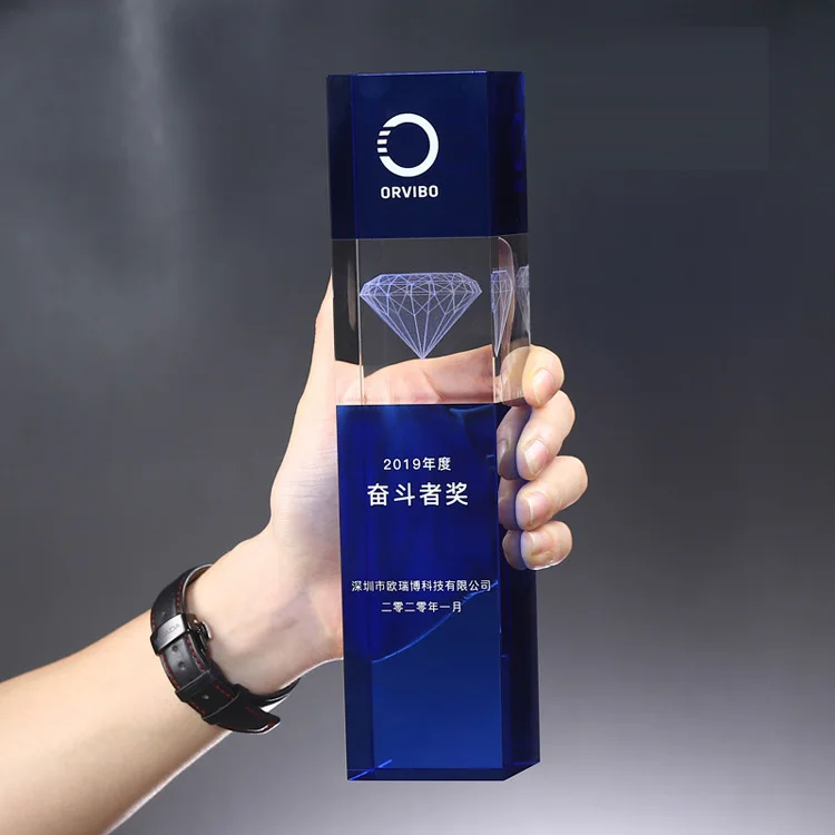 product professional factory wholesale crafts 3d diamond engraving blank custom crystal award-33