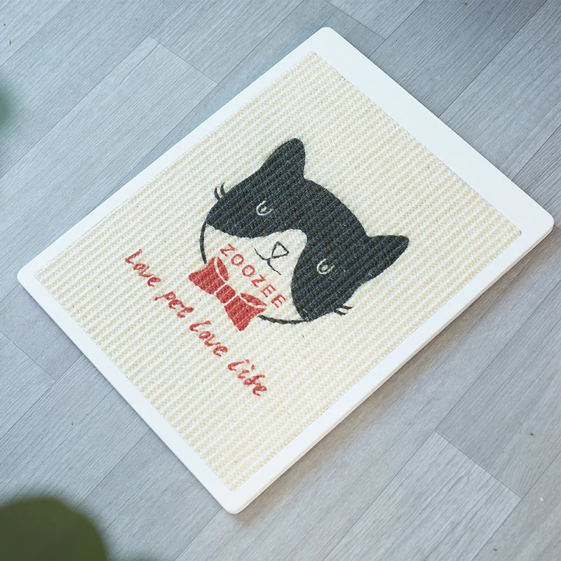 Напольная или настенная Когтеточка с креплением на стену прочная из сизаля для кошек/кошачья игрушкой