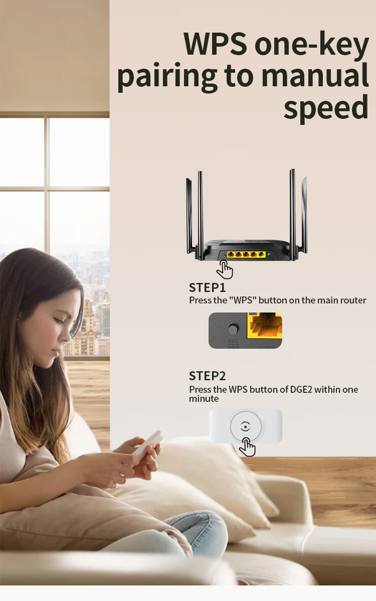 New Signal Repeater 2.4g/5.8g 1200mbps Dual Band Wifi Repeater Wireless