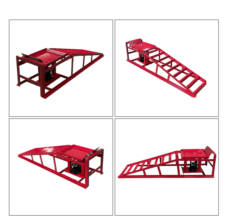 Dual Pipe Ramp Hydraulic Lift Ramp for Suspension and Exhaust Work with Low-Profile ...