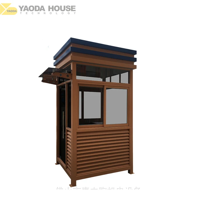 Cheap Easy Assembly Sandwich Panel Outhouse Prefabricated Portable Security Booth for Sale