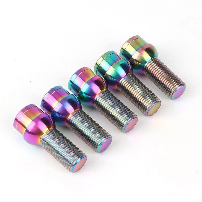 Titanium Alloy Wheel Bolts High Strength Anti-Corrosion Extreme Temperature Resistance Wheel Screws