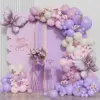 Kit ghirlanda palloncino rosa e viola 1
