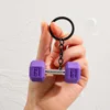 Ciondolo manubrio fitness-viola