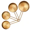 Titanium gold-plated set of four