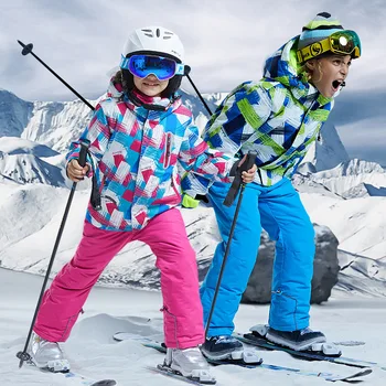 Baby snow winter jackets kids one-piece ski suit for boys and girls warm skiing snow ski jacket