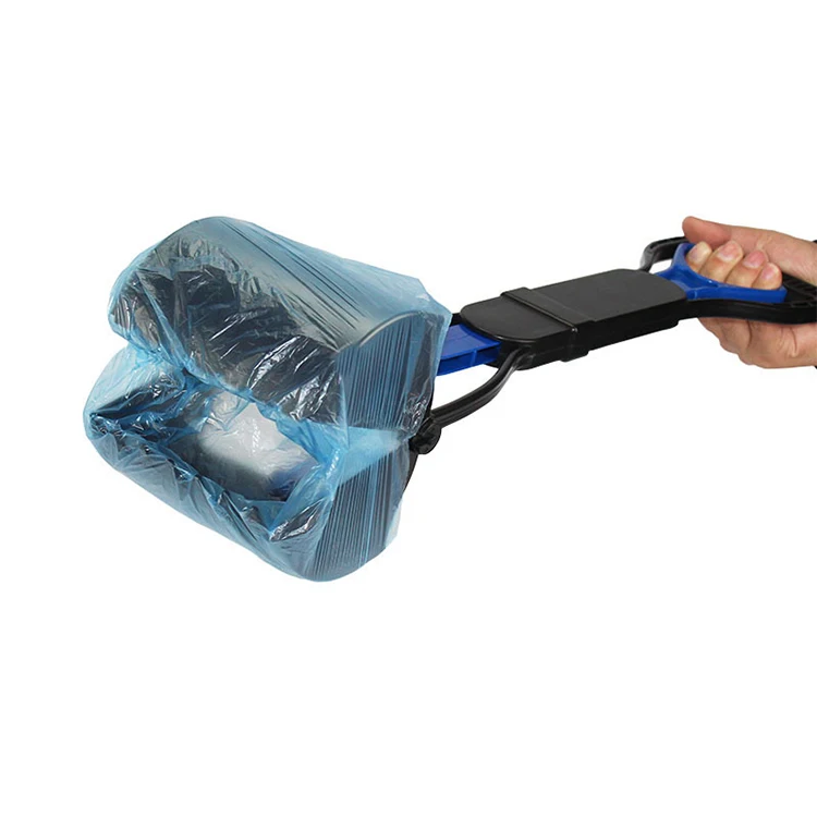 Manufacturer Factory Pet Dog Pooper Scooper With Poop Bag Dispenser Shit Clip Picker Waste Poo