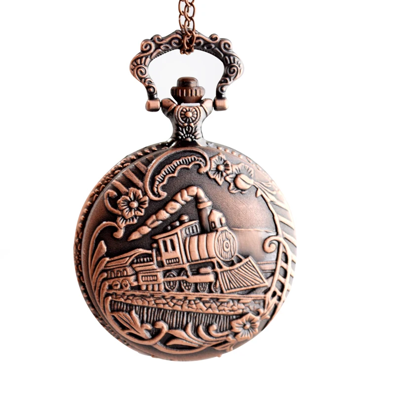 Индивидуальные винтажные часы в стиле ретро со шлейфом, черный и серебристый механизм, кварцевые карманные часы со шлейфом и цепочкой