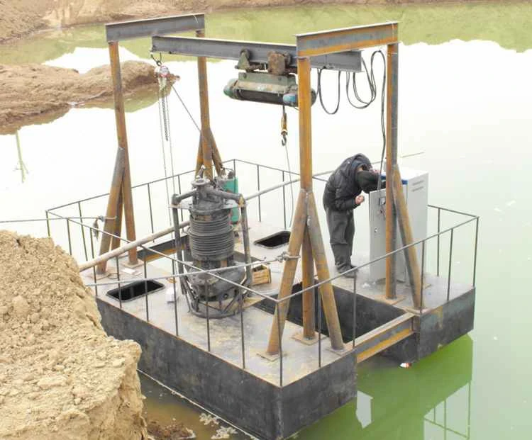 Submersible Dredging Pump Sand Mining Submersible Dredger Machine Sand Dredging Barge