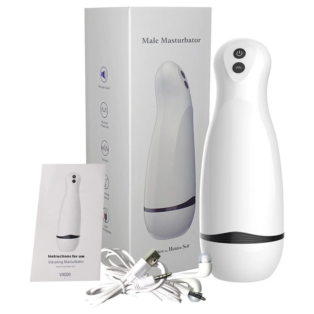 Intelligent Interactive Male Masturbator Trainer Airplane Cup Charging  Vibration & Pronunciation Simulation Sexual Products