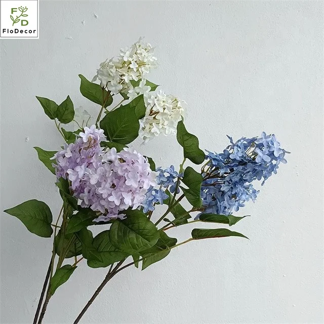 High Quality Artificial Silk Lilac Clove Flower in Purple White Blue New Arrival for Christmas Valentine's Day Easter Occasions