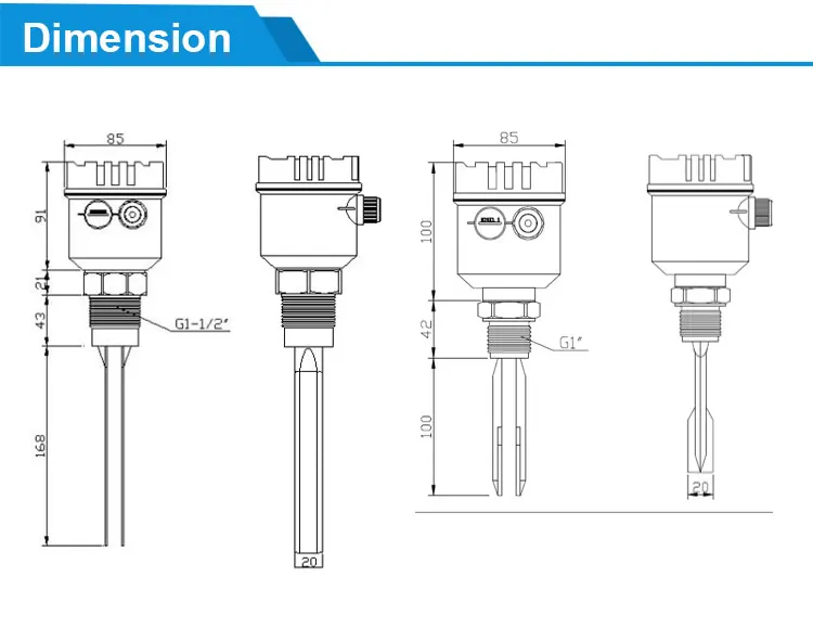 SENTEC Water Electric Water Level Switch Tuning Fork Sensor
