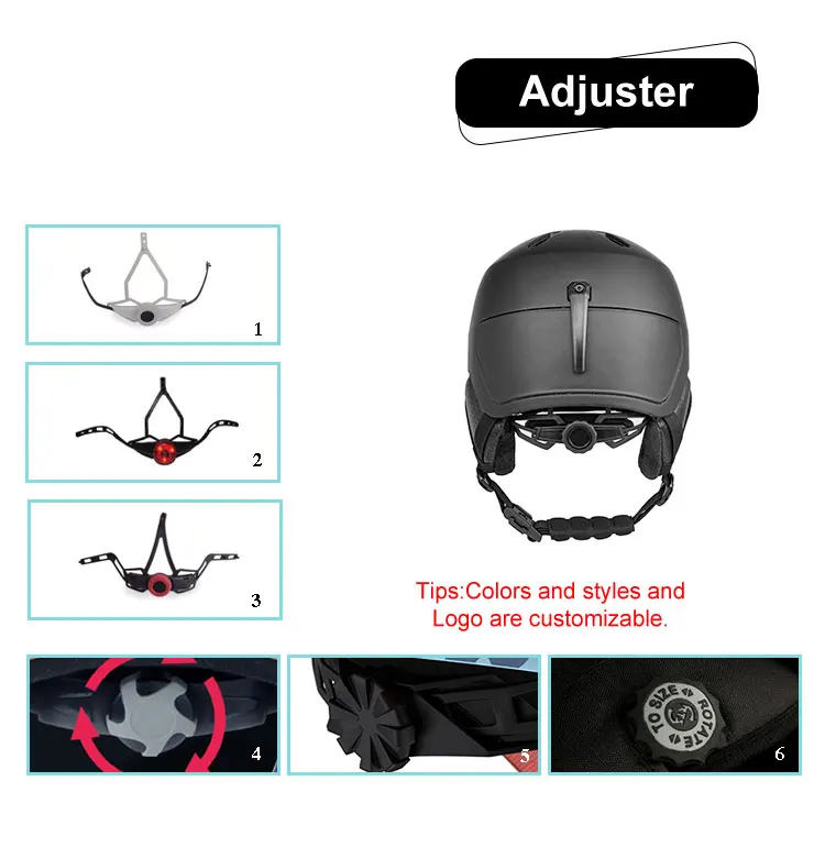 2in1 En1078/en1077 Certified Ski Bike Skateboard Helmet For Winter