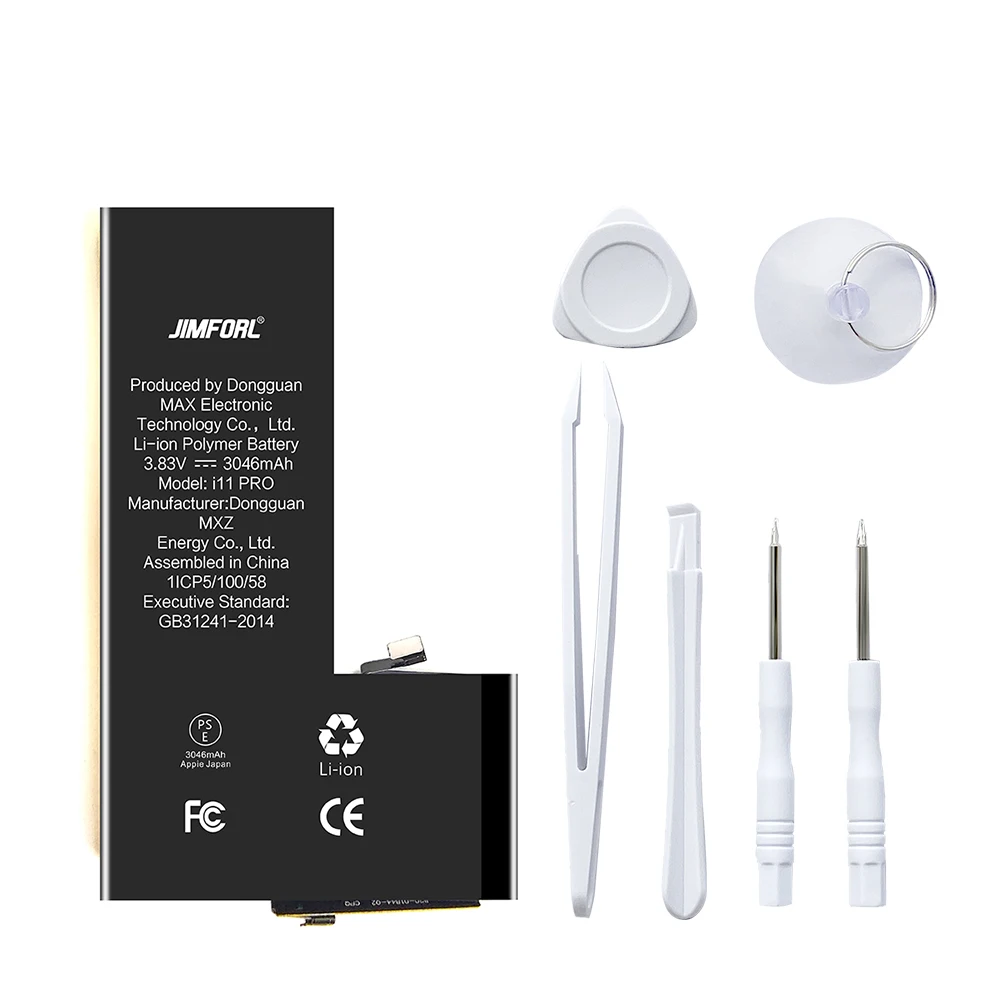 Новейший продукт, Высококачественная совместимая сменная батарея для iphone 11 pro, 3046 мАч, цена производителя, абсолютно новая