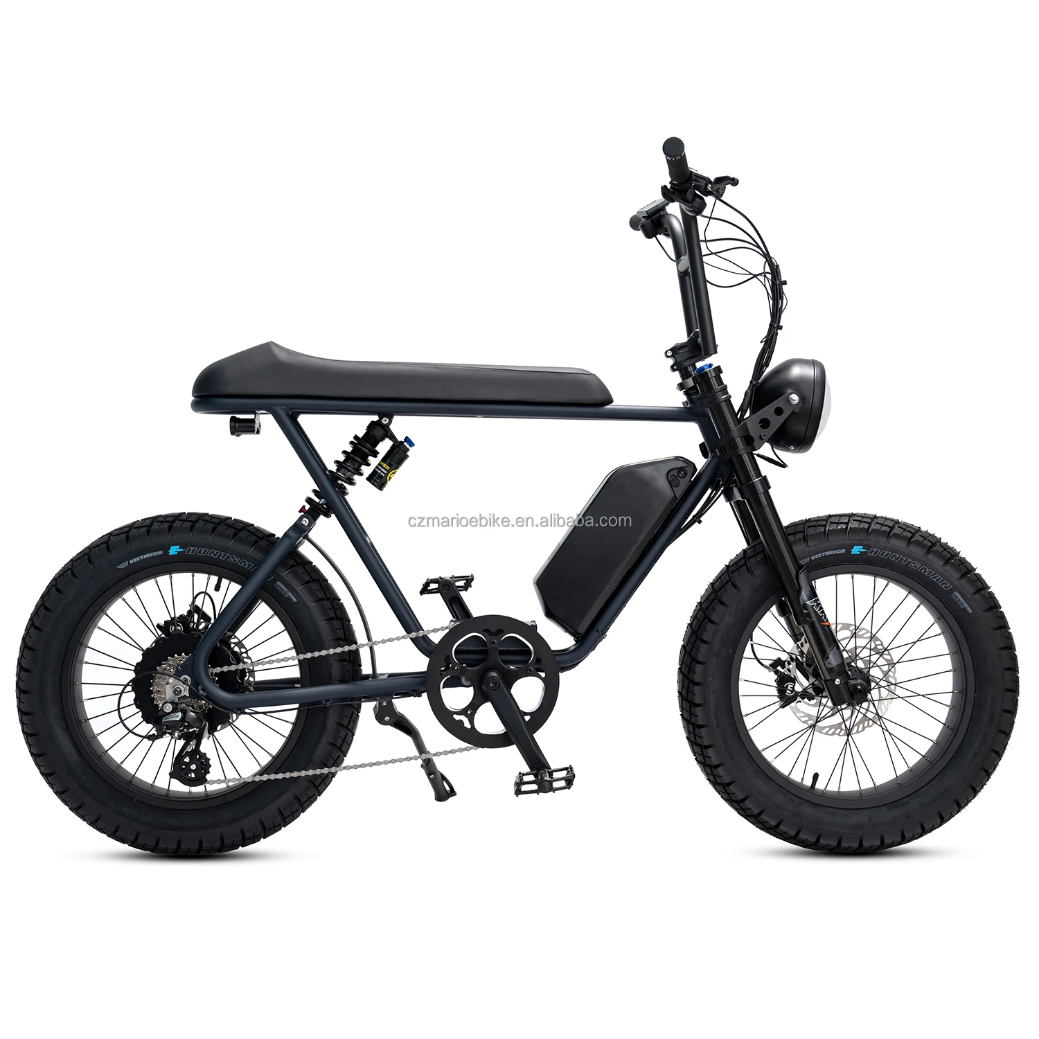 2024 Mario Full Suspension Vintage Electric Bike With 1000w Hub Motor