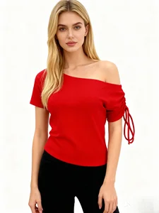 2026 Trendy Women's Tshirt  Cool Vest Top Unique Customized Costume & Plain T Shirt with Natural Waistline