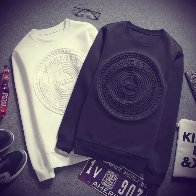 custom embossed sweatshirt