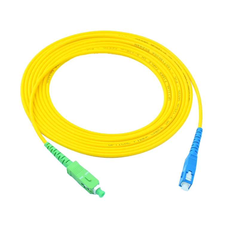 cable de parche de fibra óptica de 1m 2m 3m con cola de trineo