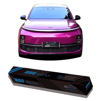 BBE New Fashion PET Berry Purple Car Color Change Changing Paint Protection Anti-Scratch UV Proof Vinyl Stickers Decal Film Wrap