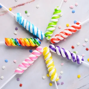 High-Value 30-Piece Children's Day Spiral Lollipop Canned Candy 12g Hard Texture Coated Popular Export Manufacturer Wholesale